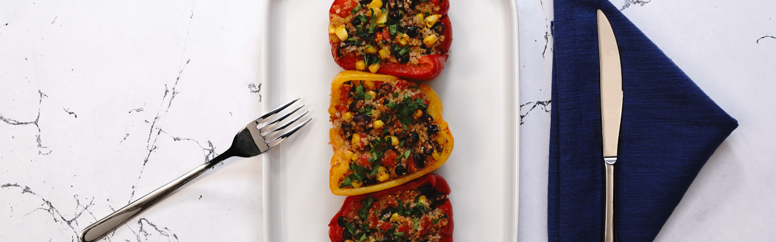 Фаршированный перец по-мексикански в аэрогриле